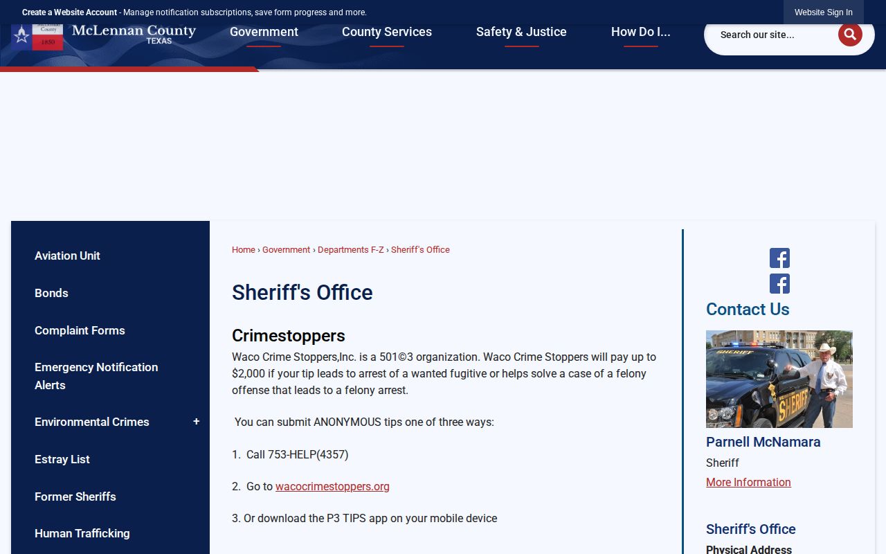 McLennan County current inmate listing gateway for release verification